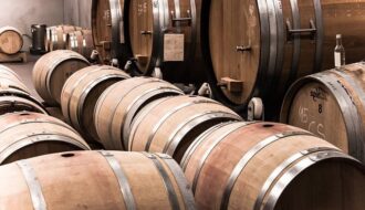 wine barrels